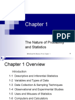 The Nature of Probability and Statistics: © Mcgraw-Hill, Bluman, 5 Ed, Chapter 1 1