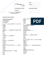 Choose The Correct Answer:: Subiecte Clasa A IV-a