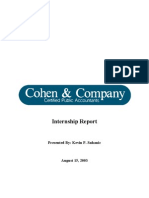 Accounting Internship Report