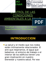 Control de Las Condiciones Ambientales A La Salud