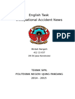 English Task Occupational Accident News: Teknik Sipil Politeknik Negeri Ujung Pandang 2014 - 2015