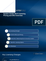 System Center 2012 Licensing - Pricing and SKU Overview Presentation