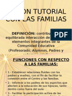 Acción tutorial con las familias