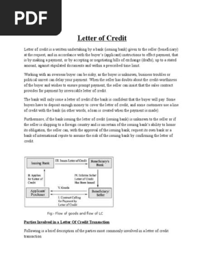Letter of Credit