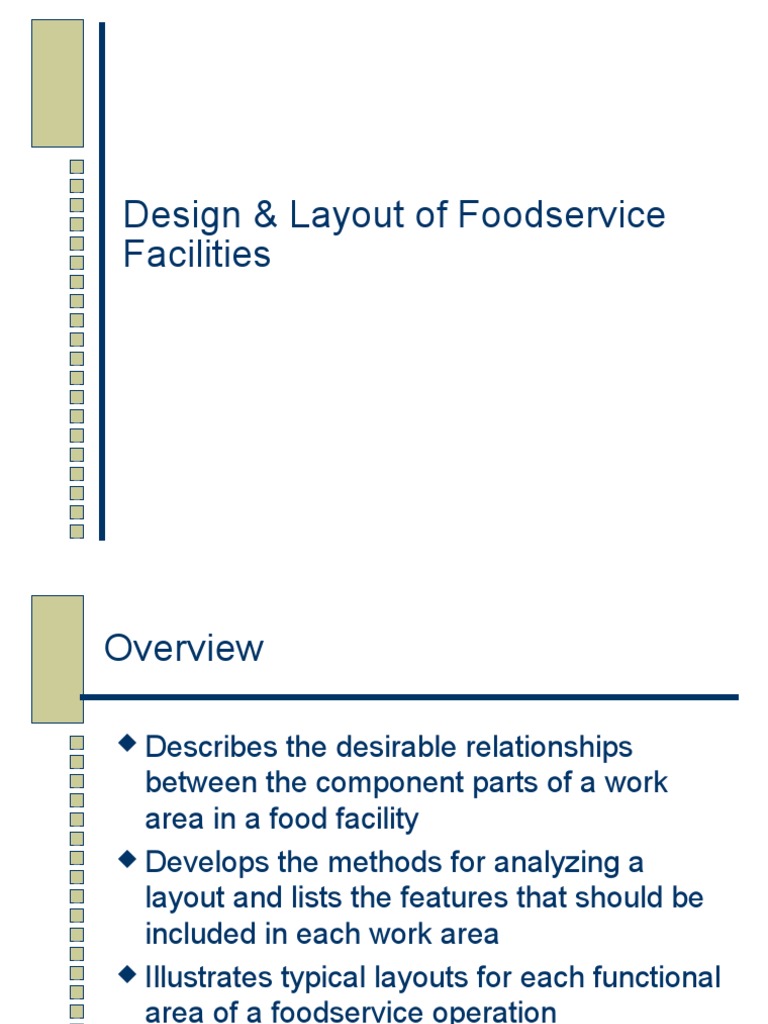 Foodservice Facility Design Principles | PDF | Aisle | Warehouse