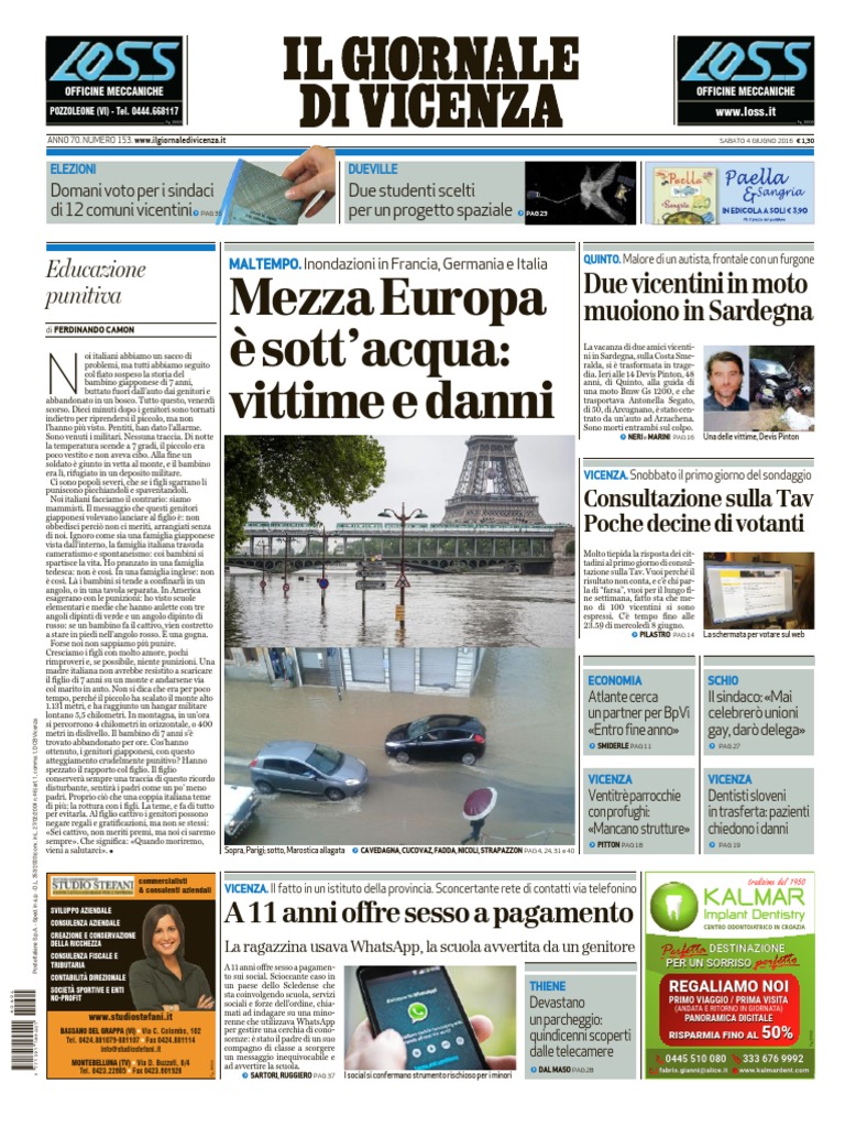 Il Giornale Di Vicenza - 4 Giugno 2016 PDF | PDF, image size:768x1024