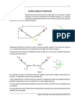 Estructuras de traccion de cables y apoyos.