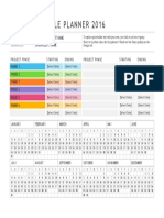 Event Scheduleplanner 2016: Project or Event Name Organizer'S Name