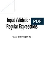 InputValidationAndRegularExpressions Ch14