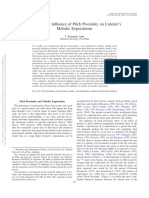 Anta, J. F. (2013) - Exploring The Influnce of Pitch Proximity. Psychomusicology Music, Mind, and Brain 23 (3), 151-167