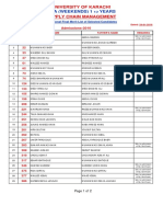 Mba (Weekends) 1 Years: University of Karachi Supply Chain Management