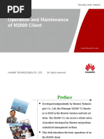 Operation and Maintenance of m2000 Huawei