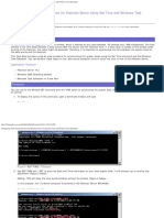 Configuring Time Synchronization for Historian Server Using Net Time and Windows Task