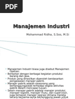 Download Manajemen Industri by Ridho Mohammad SN31482436 doc pdf