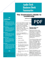 The Contrarians Guide to Leadership