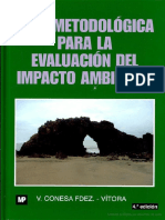 Conesa Fernandez Guia Metodologica para La Evaluacion Del Impacto Ambiental