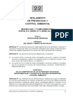 RPCA reglamento de prevención y calidad ambiental legislación boliviana