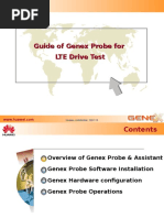 Guide to GENEX Probe for LTE Drive Test