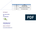 Site Advance Money Requisition(Airtel 3G Project & GP Optimization Project)- 1st June 2016