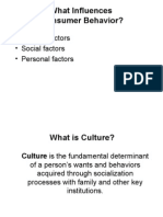What Influences Consumer Behavior?: - Cultural Factors - Social Factors - Personal Factors