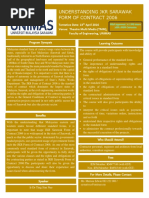 A. Understanding JKR Sarawak Form of Contract 2006