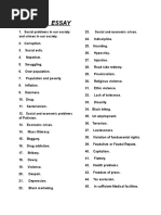 Multi Topic Essay