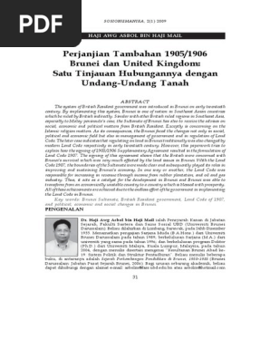 Sistem Tanah Brunei Pdf