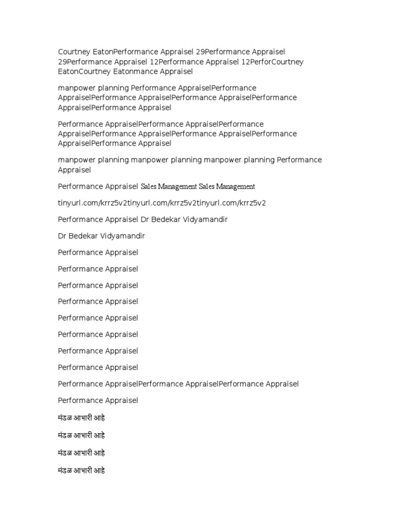 Performance Appraisal Overview | PDF | Career & Growth