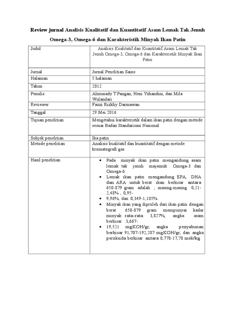 Review Jurnal Minyak Pdf