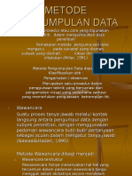 Metode Pengumpulan Data