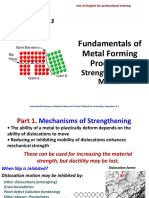 Fundamentals of Metal Forming Processes - Strengthening of Metals