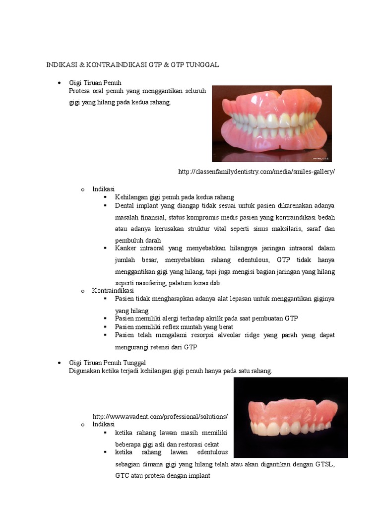 Indikasi & Kontra GTP & GTPT | PDF