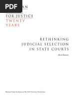 Rethinking Judicial Selections in State Courts