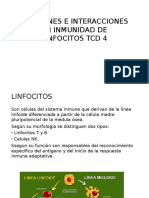 Funciones e Interacciones en Inmunidad de Linfocitos Tcd