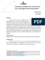 Relações Epistemológicas Existentes Entre A Teoria CríticoReprodutivista e A Abordagem Crítico-Emancipatória