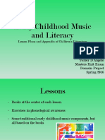Early Childhood Music and Literacy: Lesson Plans and Appendix of Children's Literature
