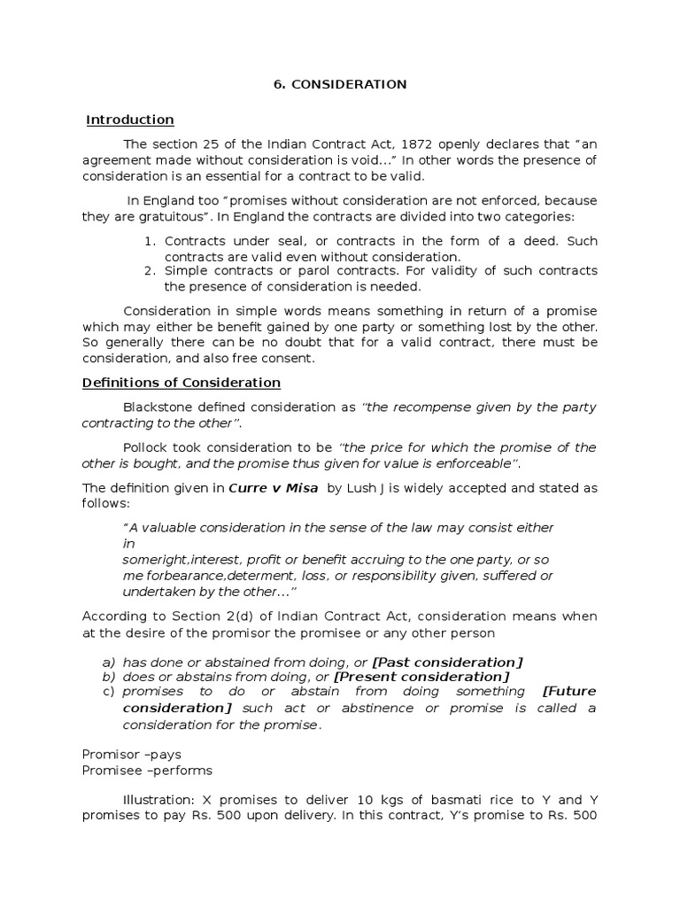 Understanding Consideration in Contracts | PDF | Consideration | Estoppel
