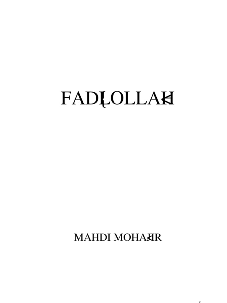Deviations of Fadhlullah PDF Ruhollah Khomeini Abrahamic Religions