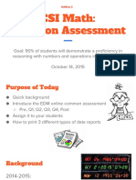 Csi Math - Common Assessment 2015-16