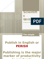 Scientif C Writing: A Step-By-Step Guide