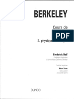 Berkeley Cours de Physique 5- Physique Statistique - F Reif
