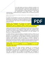 El Estudio Framingham Ha Sido Desde Sus Inicios Un Referente Mundial en El Estudio de Enfermedades Cardiovasculares y Factores de Riesgo Asociados