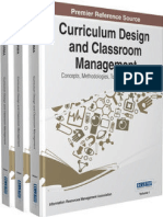 Curricum Design and Classroom Management