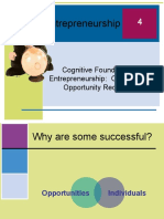 Entrepreneurship: Cognitive Foundations of Entrepreneurship: Creativity and Opportunity Recognition