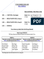 Bell Schedule Summer School 2015