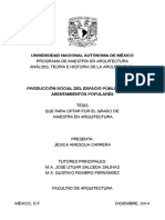 Producción Social, Espacio Público de los Asentamientos Populares