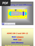 ASME Joint Efficiency