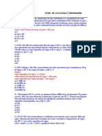 05 11 2010 Lista de Exercicios Calorimetria