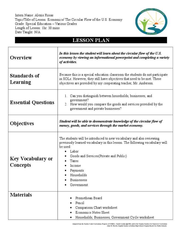 Detailed Lesson Plan In Economics