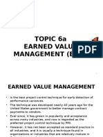 Topic 6a Earned Value Management
